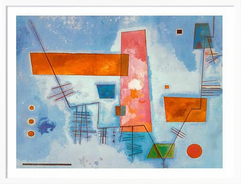 ワシリー カンディンスキー 絵画 絵 ポスター アートパネル アートポスター モダン アート 複製画 版画 リトグラフ シルクスクリーン 絵画インテリア フレーム付き 北欧 おしゃれワシリー・カンディンスキー Angular Structure (Struttura Angolare)
