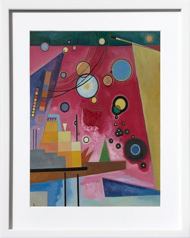 ワシリー カンディンスキー 絵画 絵 ポスター アートパネル アートポスター モダン アート 複製画 版画 リトグラフ シルクスクリーン 絵画インテリア フレーム付き 北欧 おしゃれワシリー・カンディンスキー Heavy Red, 1924｜ARS&rsquo;ONLINE