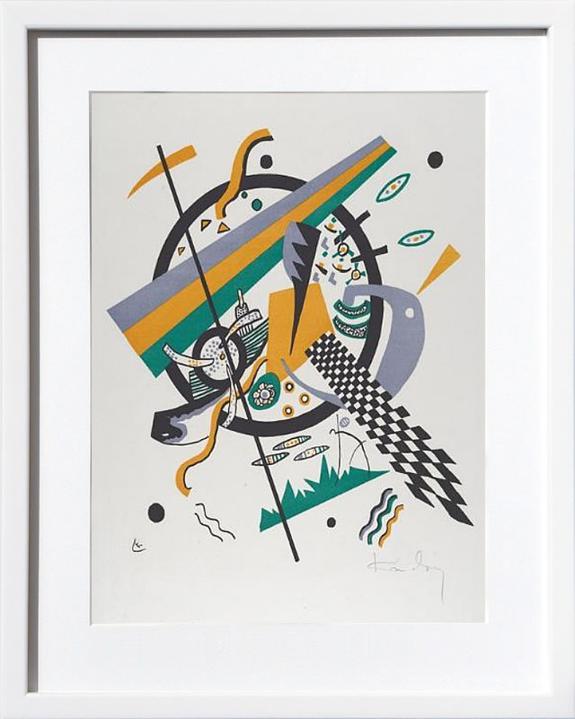 ワシリー カンディンスキー 絵画 絵 ポスター アートパネル アートポスター モダン アート 複製画 版画 リトグラフ シルクスクリーン 絵画インテリア フレーム付き 北欧 おしゃれ ワシリー・カンディンスキー Kleine Welten IV (Small Worlds Iv), 1922