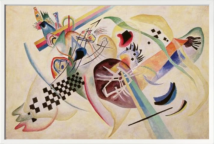 ワシリー カンディンスキー 絵画 絵 ポスター アートパネル アートポスター モダン アート 複製画 版画 リトグラフ シルクスクリーン 絵画インテリア フレーム付き 北欧 おしゃれ ワシリー・カンディンスキー Composition No. 224, 1920