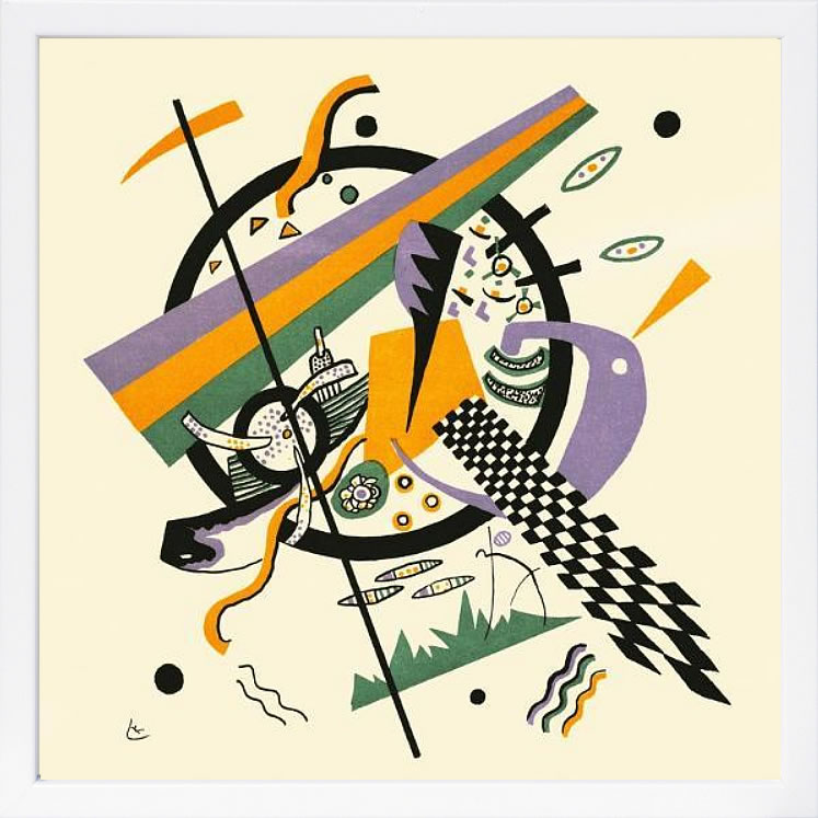 ワシリー カンディンスキー 絵画 絵 ポスター アートパネル アートポスター モダン アート 複製画 版画 リトグラフ シルクスクリーン 絵画インテリア フレーム付き 北欧 おしゃれ ワシリー・カンディンスキー Small Worlds