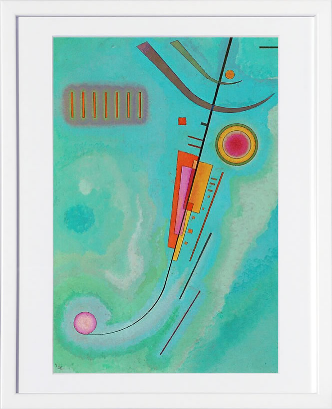 【ライセンスプリント】ワシリー カンディンスキー ポスター モダン アート 絵画 絵 複製画 版画 作品 リトグラフ シルクスクリーン アートパネル アートポスター インテリア フレーム付き 抽象画 壁掛け 北欧 おしゃれ ワシリー・カンディンスキー Lightweight 1930