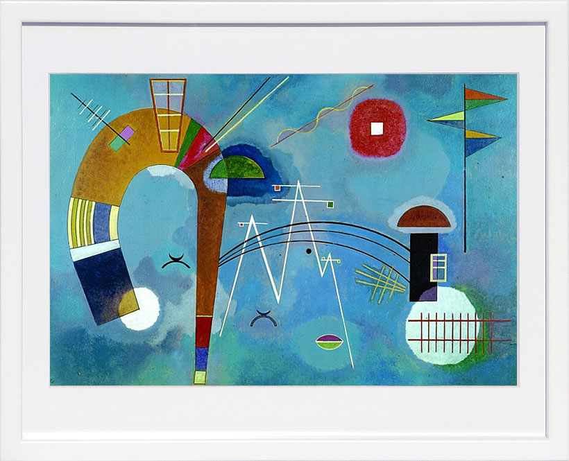 【ライセンスプリント】ワシリー カンディンスキー ポスター モダン アート 絵画 絵 複製画 版画 作品 リトグラフ シルクスクリーン アートパネル アートポスター インテリア フレーム付き 抽象画 壁掛け 北欧 おしゃれ ワシリー・カンディンスキー Round and Pointed