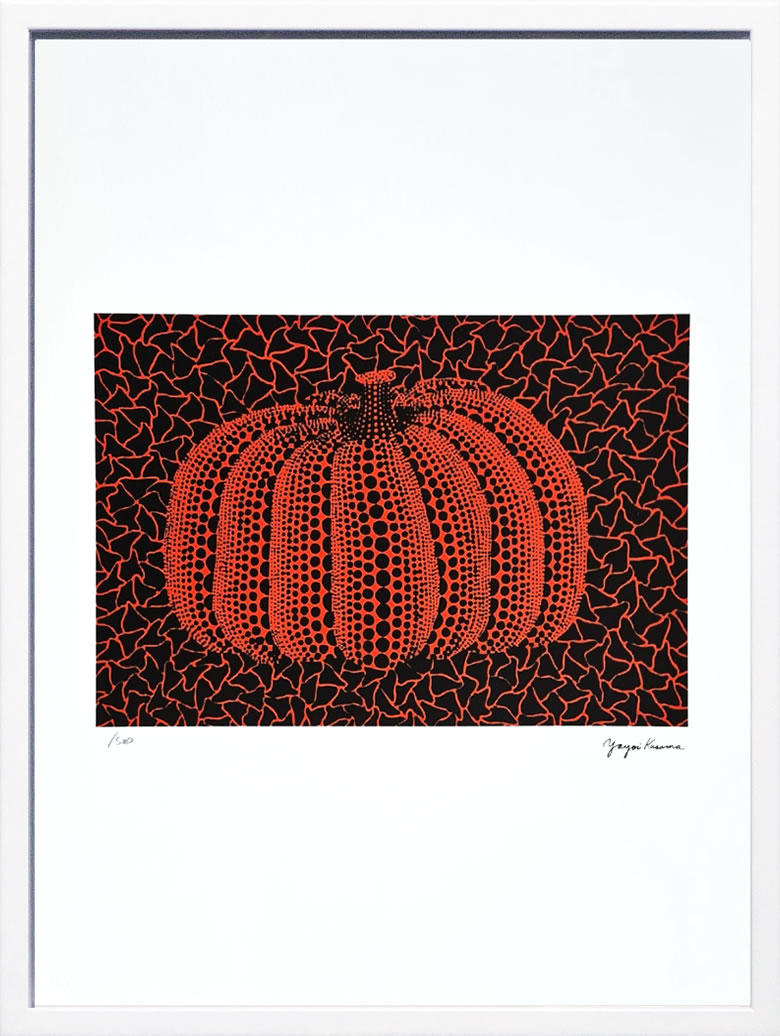 草間彌生 yayoi kusama 図面 絵 張り出し 書きうつす画 版画 細工物 リトグラフ 絹地映写幕 作物ダイアログボックス 作物張り出し 今日的 作物 室内装飾 一こま付き添い人 一般化画 飾りつけ 北欧 今めかしい草間 彌生 Pumpkin