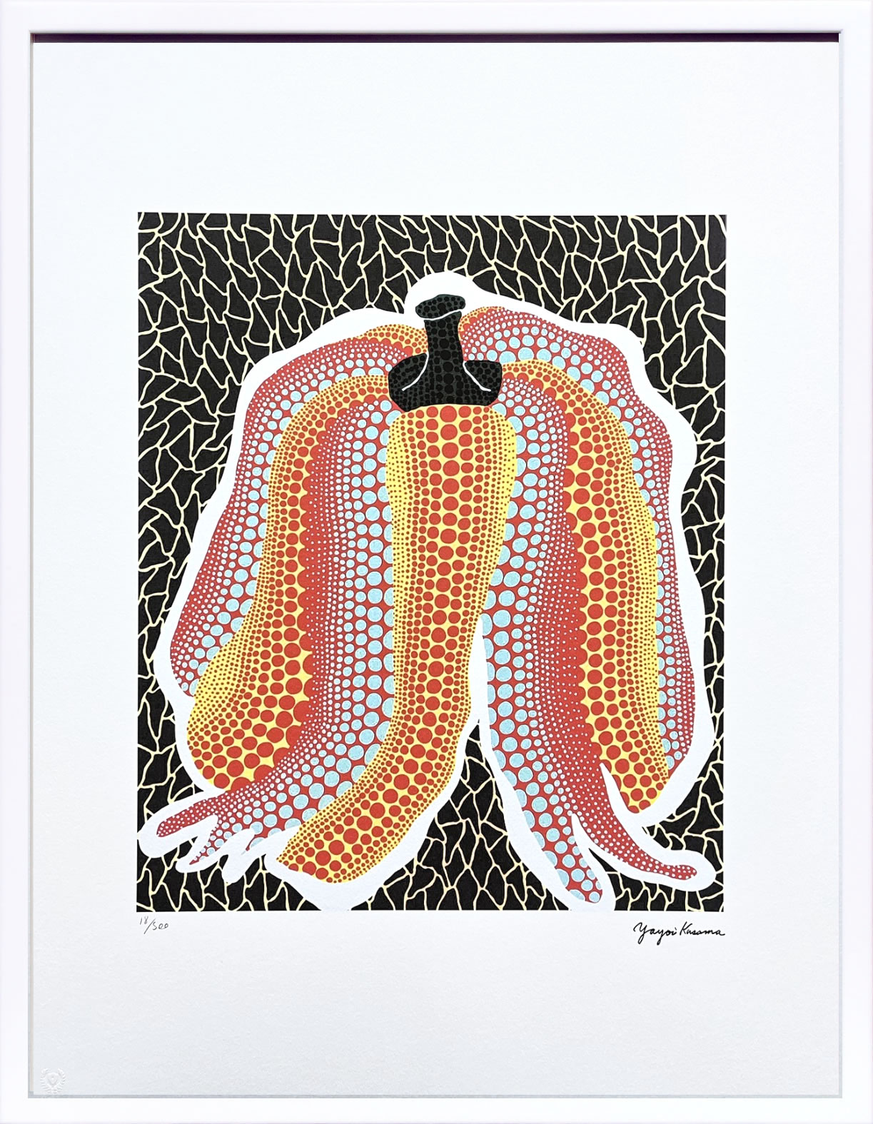 肉質画　風景画 草間彌生 yayoi kusama 絵図 絵 貼り出し 書きうつす画 版画 細工物