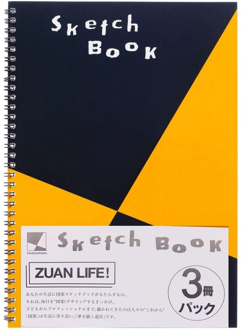 楽天市場 お買い物マラソン限定ポイント２倍 3冊パック ネコポス対応可 マルマン S131 スケッチブック 図案シリーズ 画用紙 24枚 スケッチ イラスト お絵かき帳 スクラップブッキング Art And Craft Lab