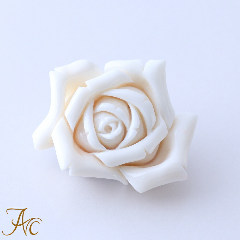 ≪1年保証付き≫白珊瑚 薔薇 ブローチ SAM プラチナ シンプル 差し色 上品で希少 貴重な大人 女性 レディース おしゃれな 3月 誕生石 珊瑚 アクセサリー ジュエリー 還暦祝 結婚 35周年 出産