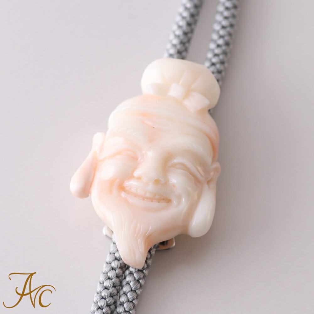 楽天市場】≪1年保証付き≫桃珊瑚＜馬＞ループタイ『鎌倉』作シンプル