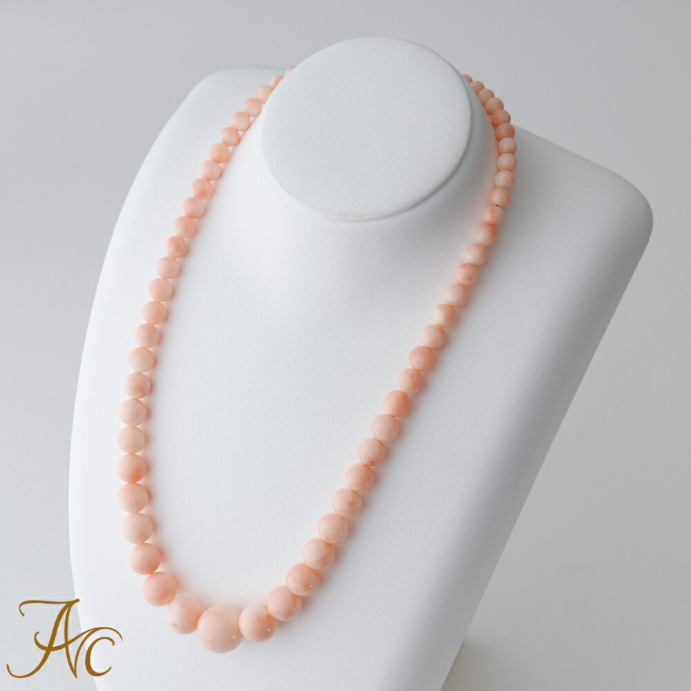 美品✨ピンク珊瑚 彫刻 花型 丸玉 グラデーション ネックレス＆イヤリング 楽天市場】≪1年保証付≫ ピンク珊瑚・丸珠・花彫り シンプル