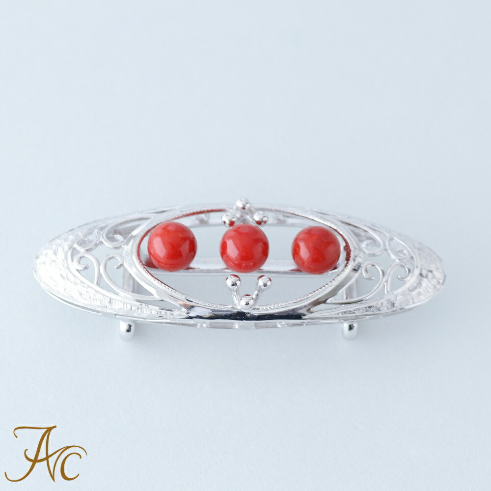 楽天市場】≪1年保証付き≫ ピンク珊瑚 金魚 帯留め＆ブローチ