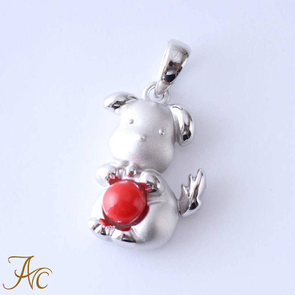 楽天市場】≪1年保証付き≫ 赤珊瑚4ミリ玉付きシルバーペンダント