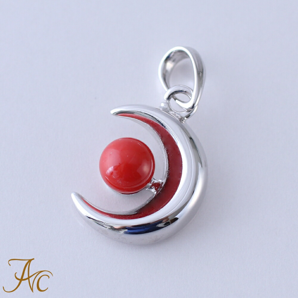 楽天市場】≪1年保証付き≫ 赤珊瑚4ミリ玉付きシルバーペンダント