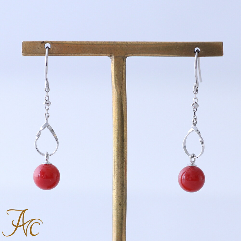 楽天市場】≪1年保証付き≫地中海産赤珊瑚あ・み・あ・みK18アメリカン