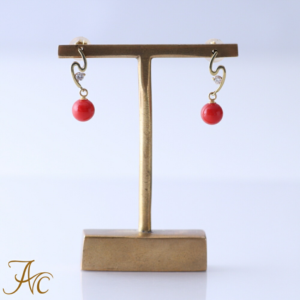 楽天市場】≪1年保証付き≫地中海産赤珊瑚あ・み・あ・みK18アメリカン