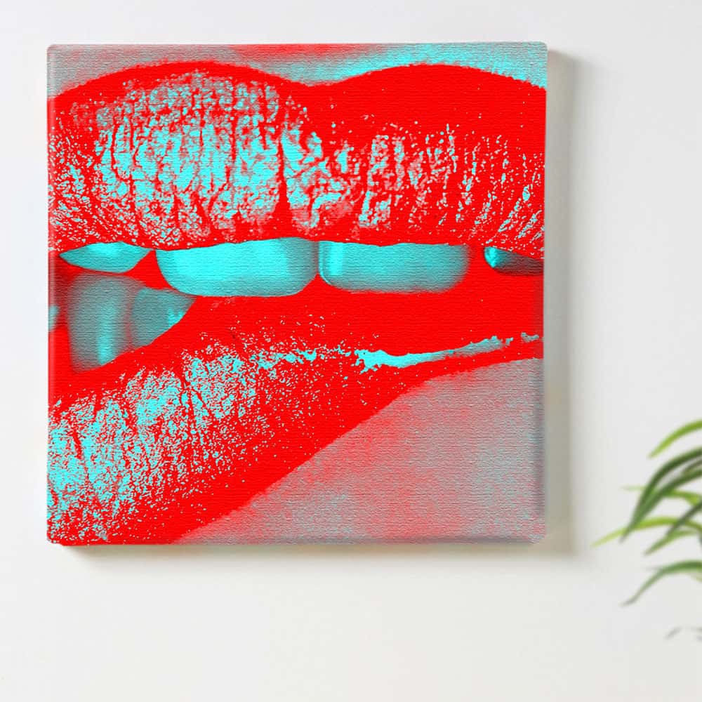 楽天市場】特大 唇 リップ お金 $100 壁掛け キャンバス ポスター 3枚