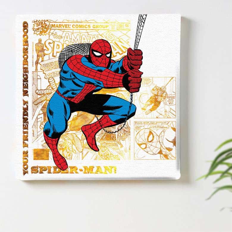 楽天市場 マーベル スパイダーマン アベンジャーズのインテリア用ファブリックパネル ファブリック パネル ポスター ボード 壁掛け アート 絵 おしゃれ インテリア 玄関 30cm 30cm Mサイズ 返品保証 インテリア アートパネル Artdeli