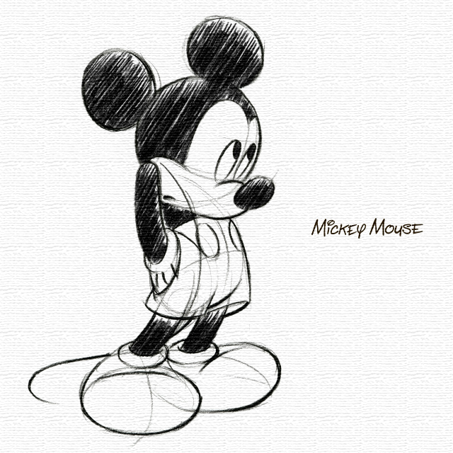最高ゆるい ミッキー イラスト 手書き ディズニー画像