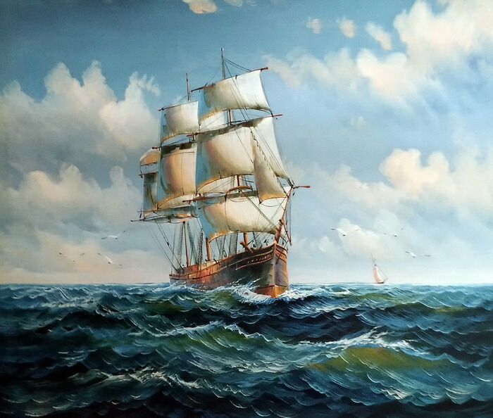 楽天市場】油絵 帆船 : 絵画制作専門ユーラシアアート