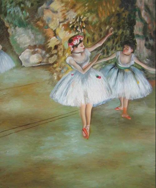 楽天市場】ドガ 絵画 靴下を直す踊り子 F8号 送料無料 【複製