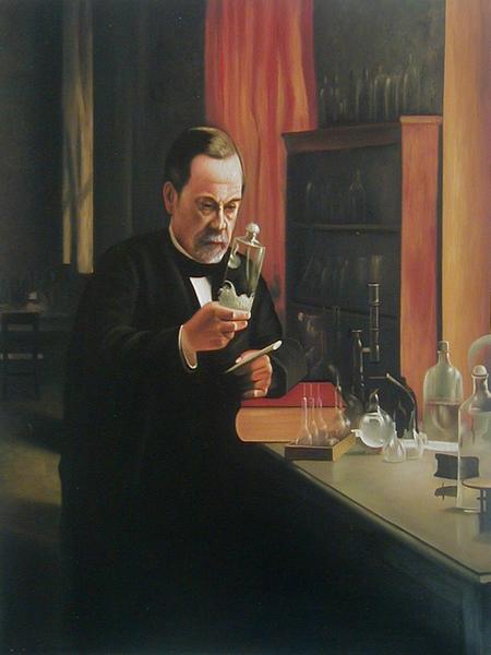 油絵 Albert Edelfeltの名作_ルイ・パスツール博士の肖像　MA489｜絵画制作専門ユーラシアアート
