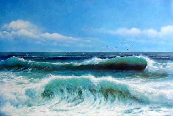 楽天市場】油絵 イワン・アイヴァゾフスキーの名作「嵐の航海」 MA133