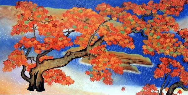 楽天市場】横山大観 絵画 夜桜（左隻） 送料無料 【複製】【美術印刷