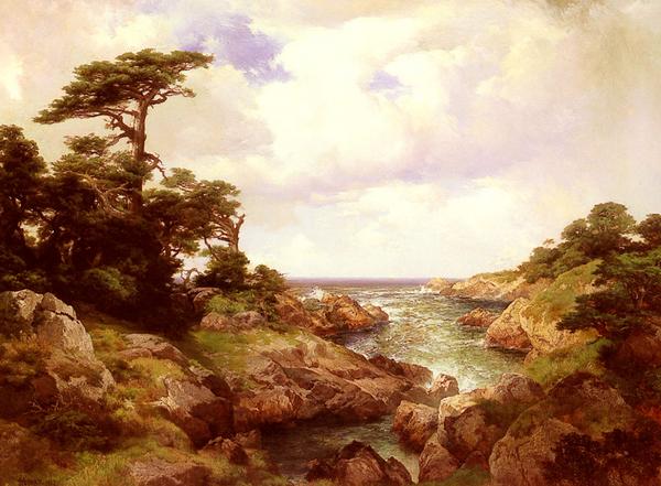 油絵 Moran Thomas_ Monterey海岸　MA829｜絵画制作専門ユーラシアアート