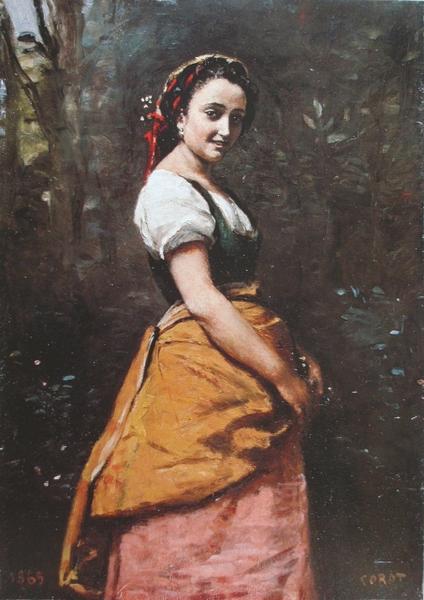 カミーユ・コロー、オンフルールのトゥータン農場、希少な額装用画集