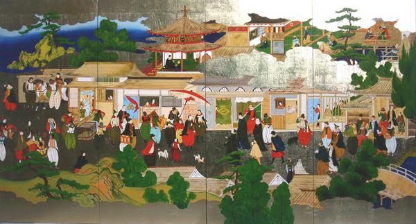 楽天市場】水墨画 達磨渡江図 紙面153×70cm 達磨 絵画 だるま だるま