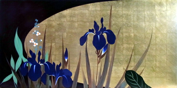 楽天市場】漆絵 円山応挙の名作_雨竹風竹(うちくふうちく)図・左隻