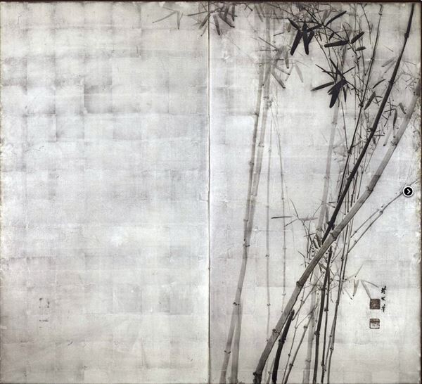 漆絵　菊池芳文の名作_竹図　nh270