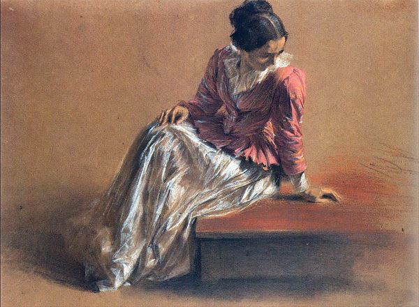 WOMAN 油絵アート 絵画 額付( 青緑＋金色の枠 ) 油絵F6-050313私の愛しい女たち