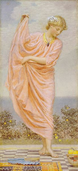 油絵 Albert Joseph Moore - オレンジカラー　MA1770