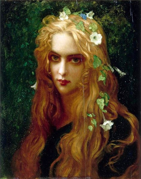 油絵 Ernest Hebert_ オフィーリア　MA1978｜絵画制作専門ユーラシアアート