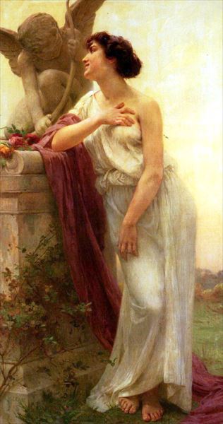 油絵 Guillaume Seignac_ 秘密　MA2091｜絵画制作専門ユーラシアアート