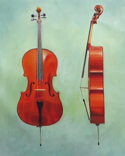 楽天市場】油絵 ジョセフの名作_チェロ奏者 ma549 : 絵画制作専門