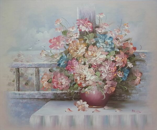 楽天市場】油絵 花瓶の花 MA2874 : 絵画制作専門ユーラシアアート