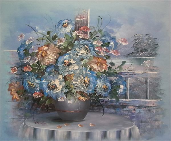 楽天市場】特価油絵 花瓶の花 MA2873-2 : 絵画制作専門