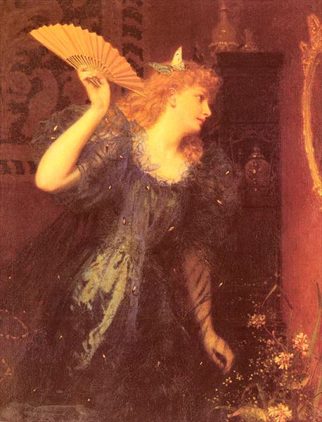 油絵 Sophie Anderson_舞踏会の準備　ma2396｜絵画制作専門ユーラシアアート