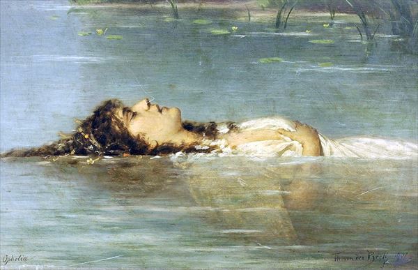 オフィーリア ミレイ　油彩画　額装品　アート オフィーリア ミレイ 油彩画 額装品 アート - メルカリ