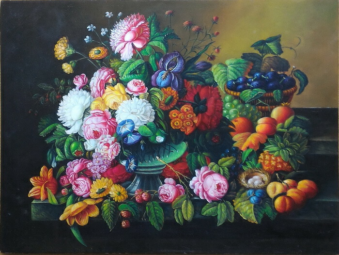 油彩画 花瓶の花 楽天市場】油絵 花瓶の花 MA2874 : 絵画制作専門ユーラシアアート