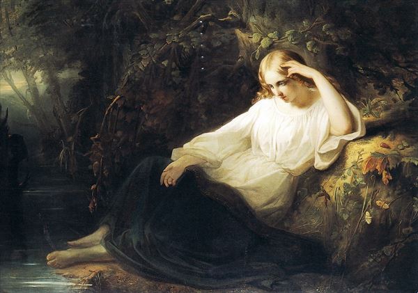 楽天市場】油絵 Hans Zatzka_ 水の妖精 MA2116 : 絵画制作専門