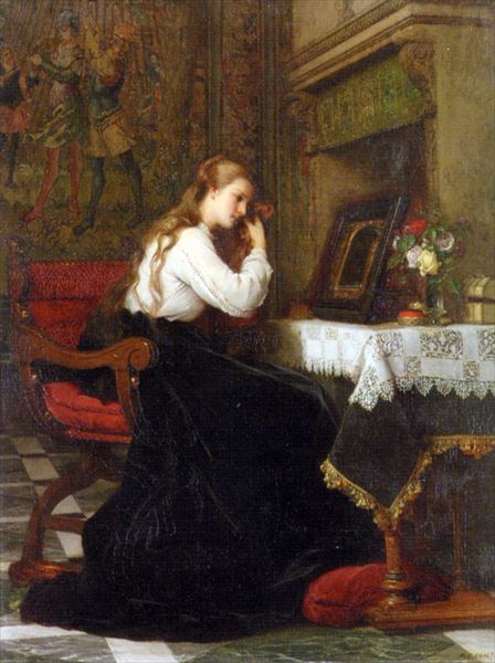 油絵 Pierre Charles Comte_化粧　MA2635｜絵画制作専門ユーラシアアート