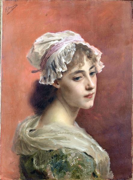 油絵 Gustave Jean Jacquet_想いの喪失　ma2729