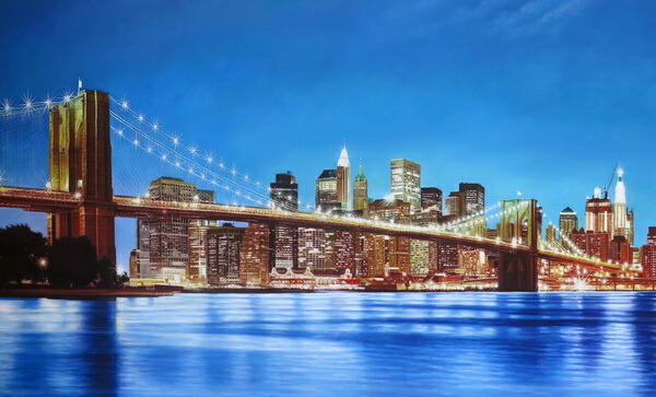 ヒロヤマガタ【パリ夜景】 シルクスクリーン ヒロ・ヤマガタ 絵画 パリ 風景画 フランス インテリア シルク