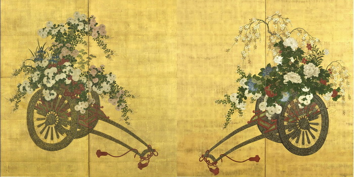 漆絵　花車 8　nh344