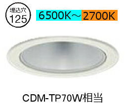 大光電機 調光調色タイプダウンライト LZD9035FWW4 工事必要｜アート・ライティング