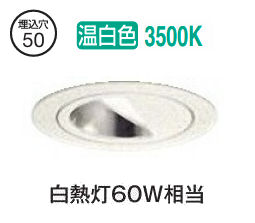 大光電機 ウォールウォッシャーダウンライト LZD93110AWB 電源別売 工事必要