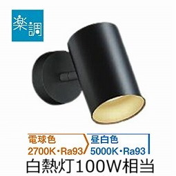 大光電機 2色温度切替調光タイプ直付型スポットライト 屋内用 DSL4720FBG 工事必要