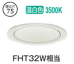 大光電機 ダウンライト（電源別売） LZD93504AWW 工事必要